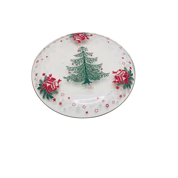 Crystal Clear Christmas Tree Handcrafted Crystal Serving Platter NWT - Picture 3 of 6